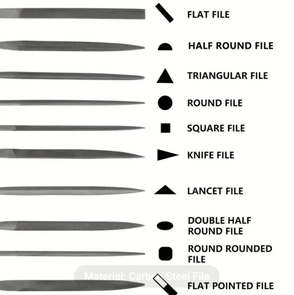 Set of 10 carbon steel files - Picture 3 of 4